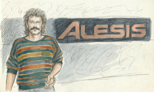 Keith Barr with the Alesis MidiVerb II